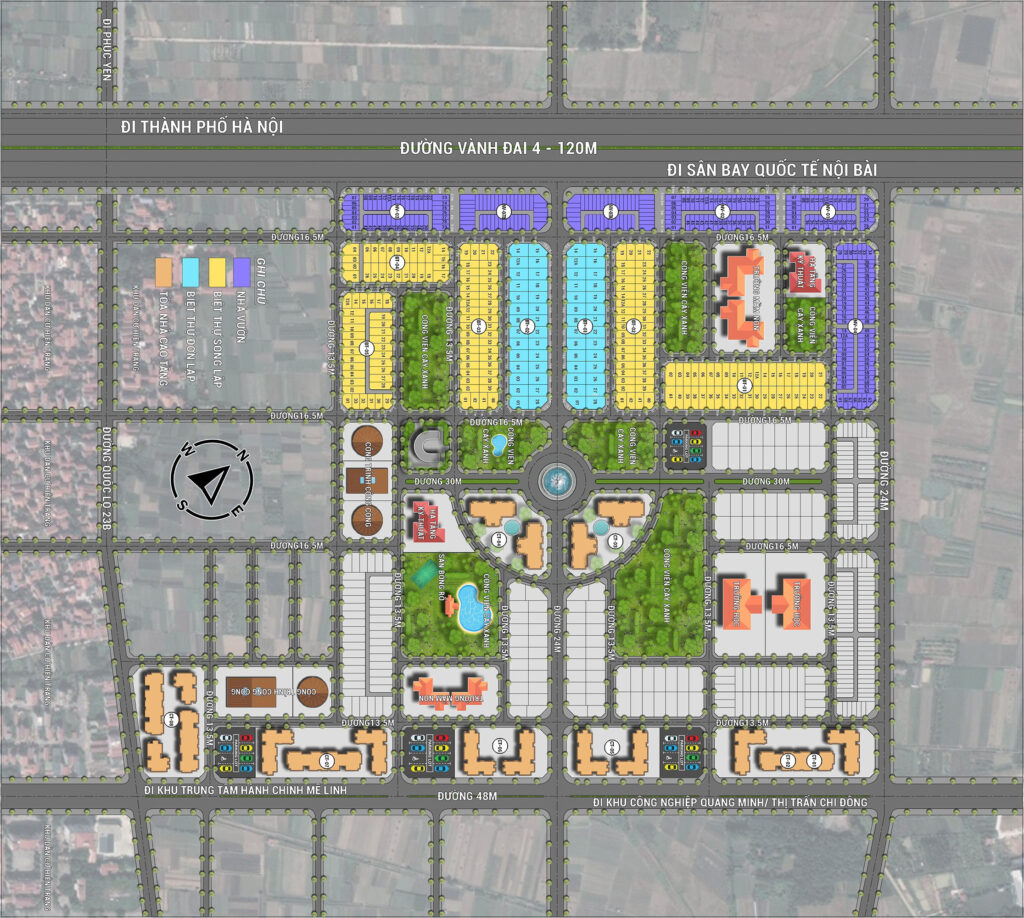 Quy hoạch – Mặt bằng – Sản phẩm đa dạng